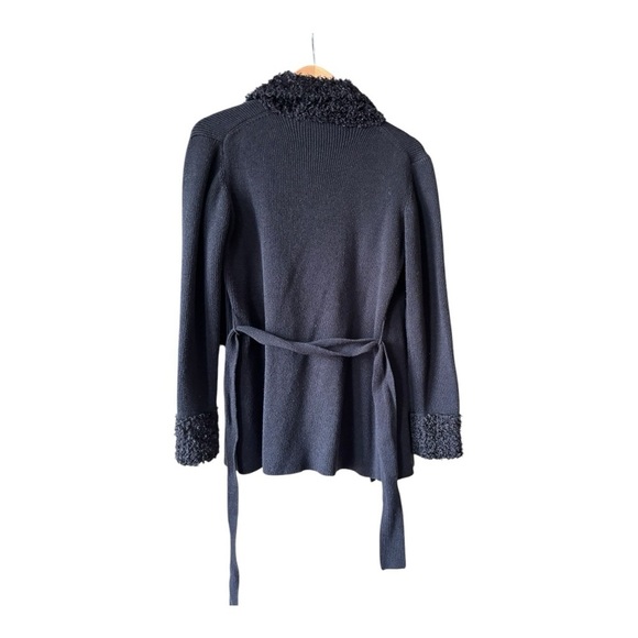 Max Studio Knitwear Vintage Tie Cardigan Mob Wife Y2K Size S - Picture 3 of 9